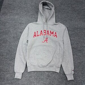 Alabama Crimson‎ Tide Champion Hoodie Adult XS Gray Fleece Long Sleeve Pullover